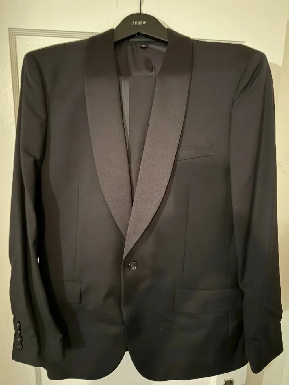 J. Crew Men's Black Tuxedo Jacket & Pants in Italian Wool